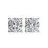 Picture of 2.30 Carat Cushion Cut Lab Grown Diamond Stud Earring.