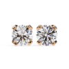 Picture of 2.70 Carat Classic Round Cut Lab Grown Diamond Stud Earring.