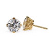 Picture of 2.50 Carat Classic Round Cut Lab Grown Diamond Double Prong Stud Earring.