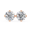 Picture of 2.50 Carat Classic Round Cut Lab Grown Diamond Double Prong Stud Earring.