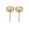 Picture of 2.20 Carat Round Cut Lab Grown Diamond Prong Setting Stud Earring.