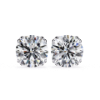 Picture of 2.20 Carat Round Cut Lab Grown Diamond Prong Setting Stud Earring.
