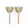 Picture of 2.30 Carat Cushion Cut Lab Grown Diamond Stud Earring.