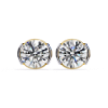 Picture of 2.80 Carat Stunning Round Cut Lab Grown Diamond Earring.