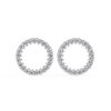 Picture of Stylish Round Bauble Front Hoops