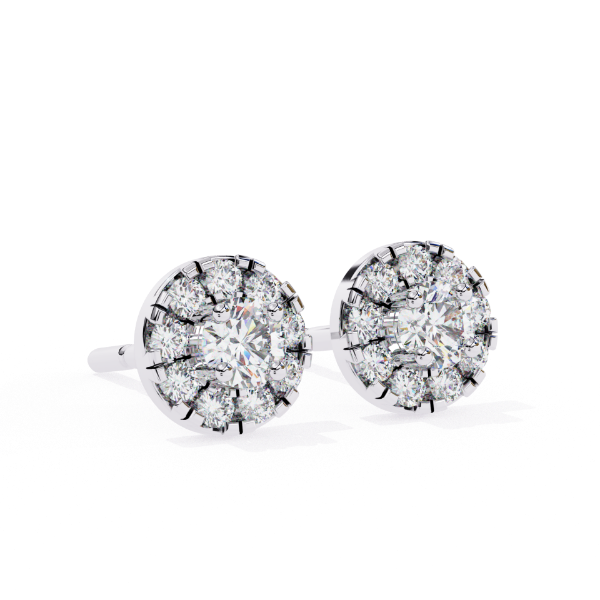 Picture of Simple yet Stylish Round Cut Lab Grown Diamond stud Earring.