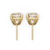 Picture of 2.60 Carat solitaire Round Cut Lab Grown Diamond Solitaire Stud Earring.