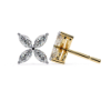 Picture of 90 Cent Marquise Cut Clover Earrings.