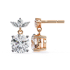 Picture of 1.80 Carat Round Drop Solitaire Danglers.