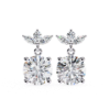 Picture of 1.80 Carat Round Drop Solitaire Danglers.