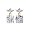 Picture of 1.80 Carat Round Drop Solitaire Danglers.