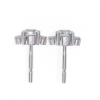 Picture of 0.70 carats Round And Marquise Cut Lab Grown Diamond Earring.