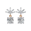 Picture of 0.90 Carats Round Baguette Danglers.