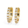 Picture of Celeste Round Labgrown Diamond Hoops.