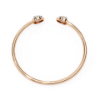Picture of 1 carat pear solitaire Twin Teardrop Halo Bangle