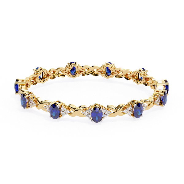 Picture of Sapphire and Diamond Delight Bracelet