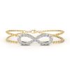 Picture of  Infinity Double Chain Bracelet.