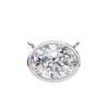 Picture of 70 cent solitaire oval Bezel Pendant (Without Chain)