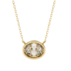 Picture of 70 cent solitaire oval Bezel Pendant (Without Chain)