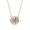 Picture of 1.80 carat solitaire Round Labgrown Diamond Bezel Pendant (Without Chain)
