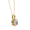 Picture of  80 cent Round Cut Lab Grown Diamond Four Prong Pendant(Without Chain)
