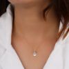 Picture of 65 cent Pear Cut Lab Grown Diamond Four Prong Pendant (Without Chain)