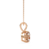 Picture of 2 carat Round Cut Lab Grown Diamond Solitaire Pendant(Without Chain)