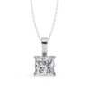 Picture of 2.2 carat Princess Cut Solitaire Pendant (without chain)