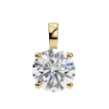 Picture of 3 carat Round Cut solitaire Pendant (without chain)