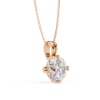 Picture of 2 Carat Round Cut Solitaire Eight Prong Pendant (Without Chain)