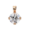 Picture of 2 Carat Round Cut Solitaire Eight Prong Pendant (Without Chain)