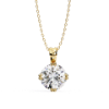 Picture of 2 Carat Round Cut Solitaire Eight Prong Pendant (Without Chain)