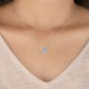 Picture of 1 carat Emerald Cut Lab Grown Diamond solitaire Pendant (Without Chain)