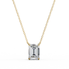 Picture of 1 carat Emerald Cut Lab Grown Diamond solitaire Pendant (Without Chain)