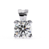 Picture of 2.20 carat Round Cut Solitaire Four Prong  Pendant (Without Chain)