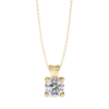 Picture of 2.20 carat Round Cut Solitaire Four Prong  Pendant (Without Chain)