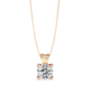 Picture of 2.20 carat Round Cut Solitaire Four Prong  Pendant (Without Chain)