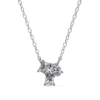 Picture of 92 cent Pendant With a Cluster Of Three Different Diamond Cuts (Without Chain)