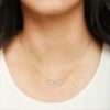 Picture of 0.30 Carat Round Cut Infinity Sign Pendant (Without Chain)