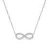 Picture of 0.30 Carat Round Cut Infinity Sign Pendant (Without Chain)