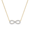 Picture of 0.30 Carat Round Cut Infinity Sign Pendant (Without Chain)