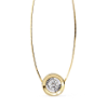 Picture of Bezel Round Cut Solitaire Pendant (Without Chain)