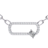Picture of Cushion And Round Lab Grown Diamond Pendant (WitH Chain)