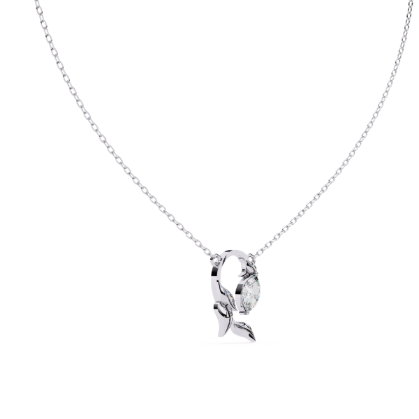 Picture of 50 Cent Marquise Solitaire Pendant (Without Chain)