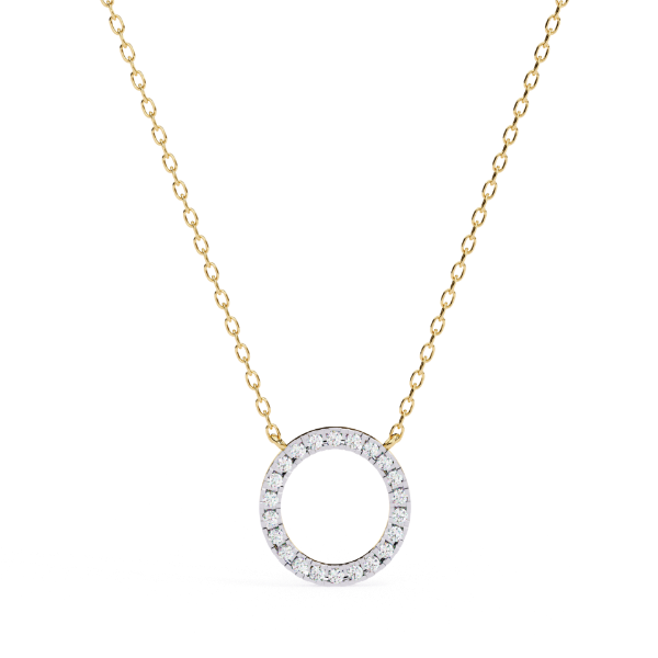 Picture of Round Cut Lab Grown Diamond Pendant (Without Chain)