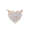 Picture of Heart Shape Round Cut Lab Grown Diamond chain & Pendant (With Chain)