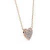 Picture of Heart Shape Round Cut Lab Grown Diamond chain & Pendant (With Chain)