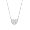 Picture of Heart Shape Round Cut Lab Grown Diamond chain & Pendant (With Chain)