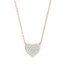 Picture of Heart Shape Round Cut Lab Grown Diamond chain & Pendant (With Chain)