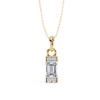 Picture of Elegant 1.02carat solitaire Emerald Cut Pendant (without chain)
